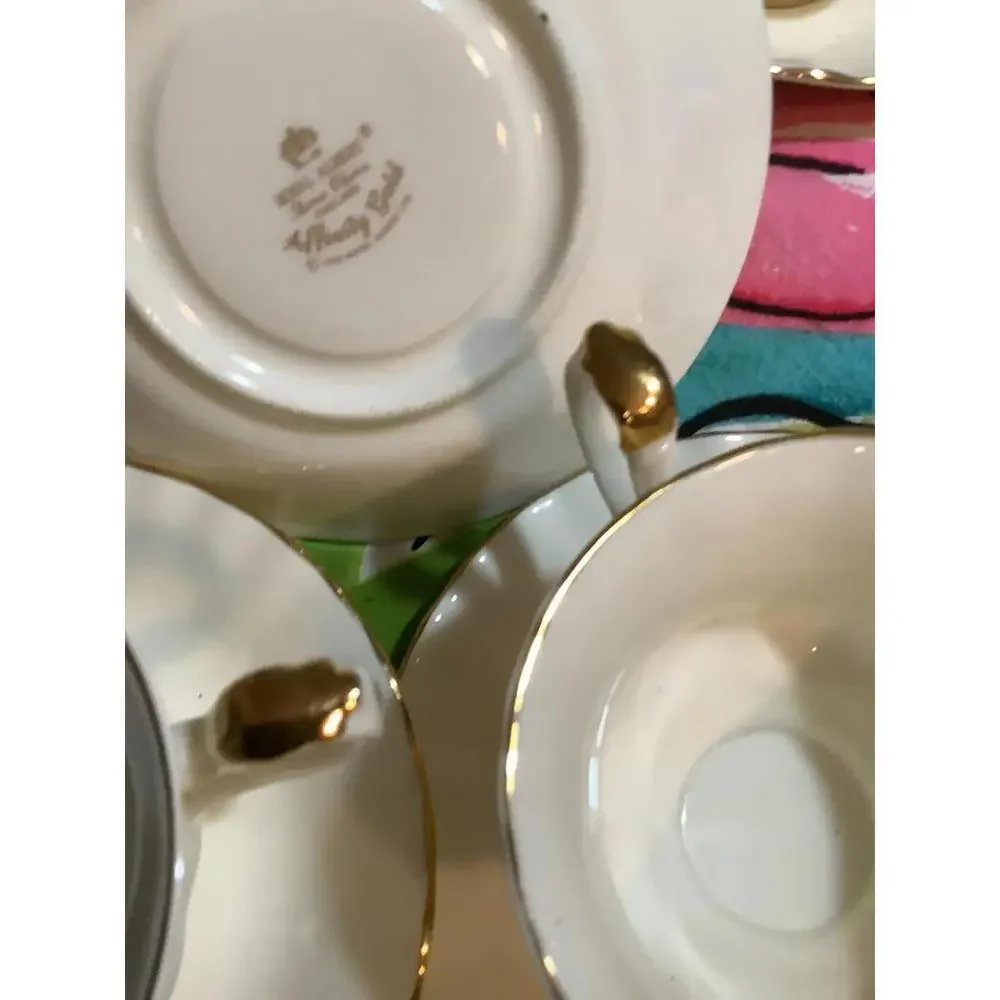 Royal Albert Affinity Cream and Gold Trim Teacup & Saucer Set